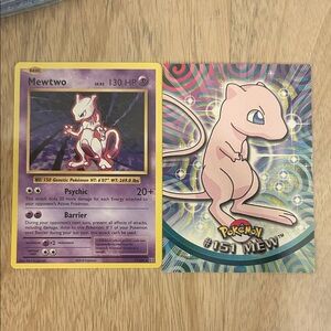 Pokemon Mewtwo and 151 Mew Pokémon Cards